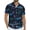 07-Navy Blue,Flamingo, variant on Iceglad Men's Hawaiian Shirt Short Sleeve Casual Button Down Shirt for Men Printed Summer Beach Shirt