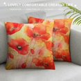 thumbnail image 3 of Nawypu Red Poppy Flowers Watercolor Floral Pillow Covers Beautiful Herb Home Decor Rectangle Queen Size Cushion Pillowcase Outdoor Pillow Covers for Home Bed Sofa Living Room Decorative, 3 of 5