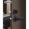 thumbnail image 3 of Lanwandeng Keyed Alike Front Door Lever Lockset with Single Cylinder Deadbolt Combination Set, All Keyed Same Exterior Door Handle with Lock and Dead, 3 of 8