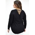 thumbnail image 3 of Blusa tipo sueter Tallas Extras, 9855 (Negro) negro 40 Roman Fashion BL-ZB-9855-NEGRO, 3 of 7