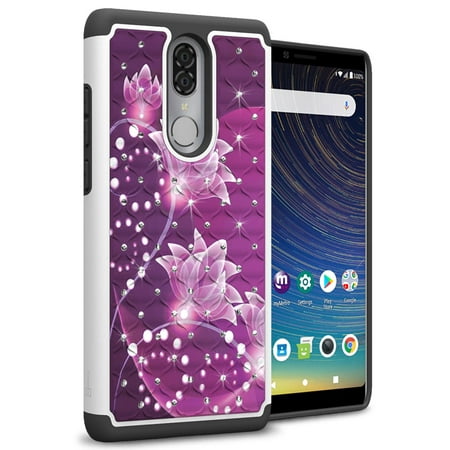 CoverON Coolpad Legacy (2019 6.36 inch Metro T-Mobile) Case, Aurora Series Rhinestone Phone (Best Metro Pcs Phone May 2019)