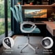 thumbnail image 4 of MAGMALIFE Silla de Oficina Stilla Ergonómica con Reposacabezas, Respaldo de Malla Transpirable, Altura e Inclinación Ajustables, Reposabrazos Abatibles, Ruedas 360° Silenciosas, Soporta 150kg (Azul), 4 of 8