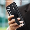thumbnail image 2 of Design for Samsung Galaxy S23 5G Phone Case with Screen Protector Adjustable Wrist Strap Kickstand Credit Card Slot Slim Shockproof Hybrid Rugged Protective Cover for S 23 Women Men 6.1 inch Black, 2 of 14