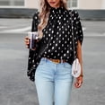 thumbnail image 4 of Blusa Mangas Largas Camisetas informales elegantes con manga de murciélago para mujer, camisetas de moda para ir al trabajo Ygjytge Negro T M para Mujer, 4 of 8