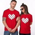 thumbnail image 3 of Fesfesfes Men Couples Lover Matching Tshirt Valentine's Day Short Sleeve Love Letter Print T Shirts Tops, 3 of 8