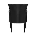 thumbnail image 6 of Flash Furniture Maxim Modern Foam Wicker Patio Armchair with Plush Foam Cushions, Black/Gray (4 Set), 6 of 9
