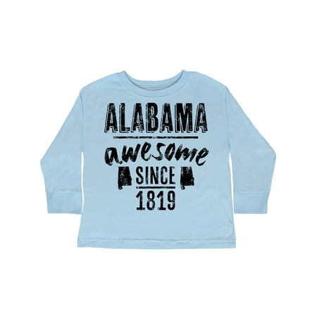 

Inktastic Alabama Awesome Since 1819 Gift Toddler Boy or Toddler Girl Long Sleeve T-Shirt