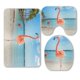 thumbnail image 1 of Juego de alfombras de baño ABPHQTO Tres flamencos en la playa 3 piezas, 1 of 2
