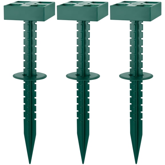 Landscaping Stake Even Ground Solution, Green, 12", 3 Count, by Holiday Time