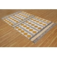 thumbnail image 1 of Casavani Cotton Handblock Printed Rug Yellow Square Area Rug for Living Room Dining Room Bedroom 10x10 feet, 1 of 1