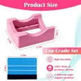thumbnail image 3 of Cup Cradle for Tumblers, Sturdy with Felt Squeegee Use to Apply Vinly Decal - Keep Tumblers/Coffee Cups/Glass Cans in Place, Silicone Anti-Slip Tumbler Holder for Crafting, 3 of 7