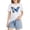 White, variant on YunPes Cap Sleeve T-shirts for Girls Colorful Butterfly Print Crewneck Blouse Tee Kids Casual Loose Fit Pullover Summer Tops