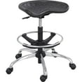thumbnail image 2 of Safco Sit-Star Black Drafting Chair with Chrome Base, 2 of 3