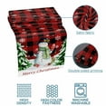 thumbnail image 5 of Bed Runner Scarf for King Size Bed, Christmas Snowman Beds Scarf Throws for Foot of Bedding, Red Black Check Xmas Tree Snowflake Decorative Beds Runners for Bedroom Guestroom, 94"x20", 5 of 8
