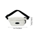 thumbnail image 3 of Bolsa de Pecho Unisex 34x15cm Nylon Riñonera Cruzada Impermeable Accesorios Casuales Deportivos de Viaje, 3 of 6