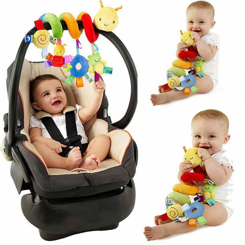 Newborn Baby Cot Pram Hanging Rattles Activity Spiral Stroller Car JcILs Gffa 