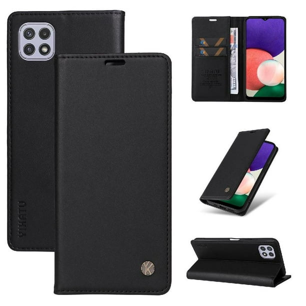 Funda para Samsung Galaxy A22 5G Estuche de Cuero PU Tipo Cartera con Ranuras para Tarjetas y Cierre Magnético