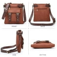 thumbnail image 3 of Dasein Women Lightweight Crossbody Bags Soft Vegan Leather Messenger Bag Shoulder Bag Travel Purse, 3 of 8