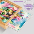 thumbnail image 4 of Hippie Labrador Retriever Portrait Watercolor Tie-Dye Vintage Styles Acrylic Plaque with Wood Photo Frame Box Lab Dog Lover Gifts Light Box - 00014, 4 of 5