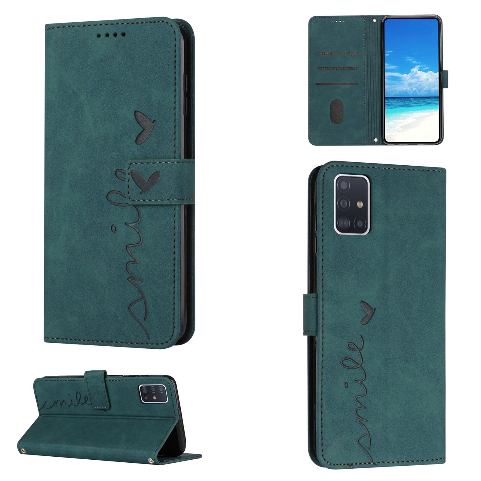For Samsung A71 Case 5G Wallet Cover, PU Leather Kickstand Credit Card