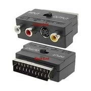 2-Way RGB Scart Composite RCA S-Video Audio Extractor Combiner