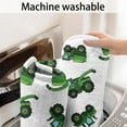 thumbnail image 5 of Cartoon Tractors Green White Pattern Bathroom Rugs Mat,Non Slip Microfiber Bathroom Rug,Rubber Backing,Soft Bathroom Mats for Bathroom Floor,Tub and Shower,17x27in(43x68cm), 5 of 5