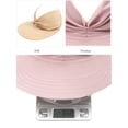 thumbnail image 2 of Chapeau pour Femmes Été Chapeau de Soleil Extérieur Chapeau pour Femmes Été Filles Plage Visière de Soleil Visière de Soleil Chapeau Femmes Casquette Dames Queue de Cheval Chapeau Ajustable, Rose, 2 of 7