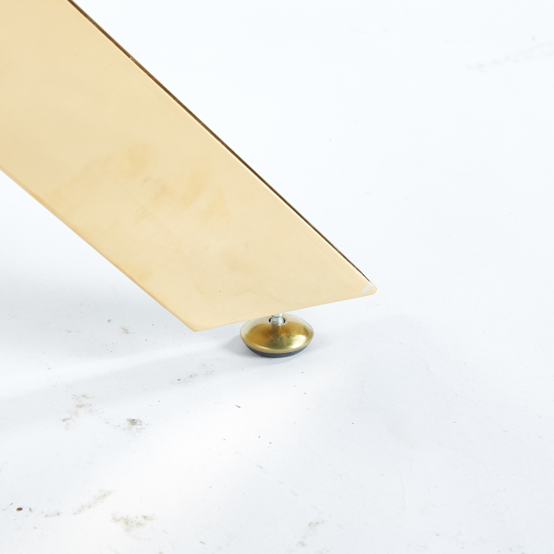 MAYEERTY Modern Square Dining Table - Cross Legs, Tempered Glass Top, Compact for Family Meals
