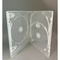 10 Original Scanavo 17mm Triple (3) Blue Blu-Ray Case, Super Clear, BR3/ONET