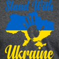 thumbnail image 3 of CafePress - Stand With Ukraine T Shirt - Mens Tri-blend T-Shirt, 3 of 4
