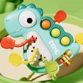 HLONK Montessori Baby Dinosaur Toy Infant Pull String Food Grade