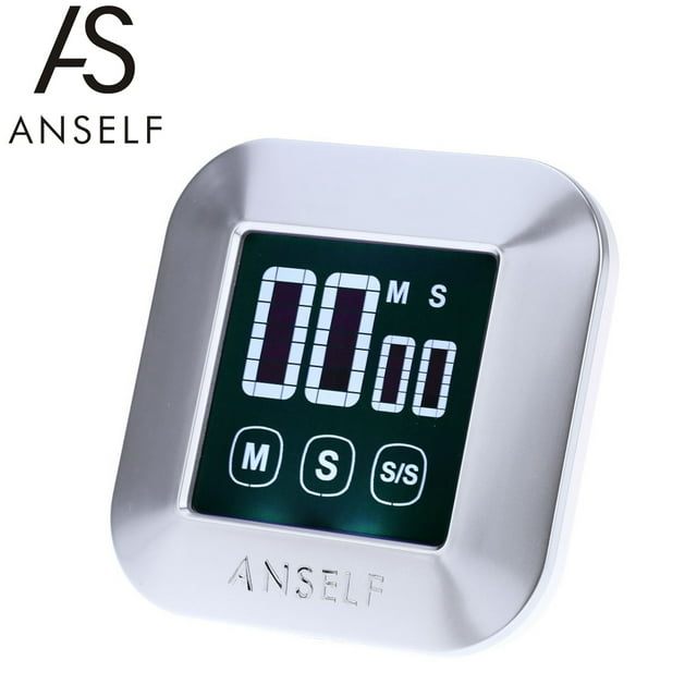 Amdohai Anself Écran Tactile Numérique Cuisine Minuterie Compte à Rebours Compte à Rebours Réveil