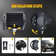 thumbnail image 2 of Barras de luz LED de trabajo Ndcxsfigh 60W 6000LM IP68 4 pulgadas negro 1 pieza, 2 of 3