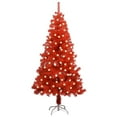 thumbnail image 6 of vidaXL Artificial Pre-lit Christmas Tree with Stand Xmas Tree Decoration PVC, 6 of 30