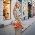 thumbnail image 7 of FORMRS Women Crossbody Purse with Chain Strap Vegan Leather Shoulder Handbag, Orange Abstract Floral, 7 of 7
