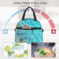 thumbnail image 4 of Disketp Coral And Seashell On The Beach Lonchera Térmica para Mujer y Hombre, Bolsa de Almuerzo Reutilizable e Impermeable para Trabajo, Viajes y Picnic, 4 of 7