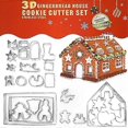 thumbnail image 2 of 28 pieces gingerbread house kit Christmas Traditional gingerbread house decorating kit, 2 of 5