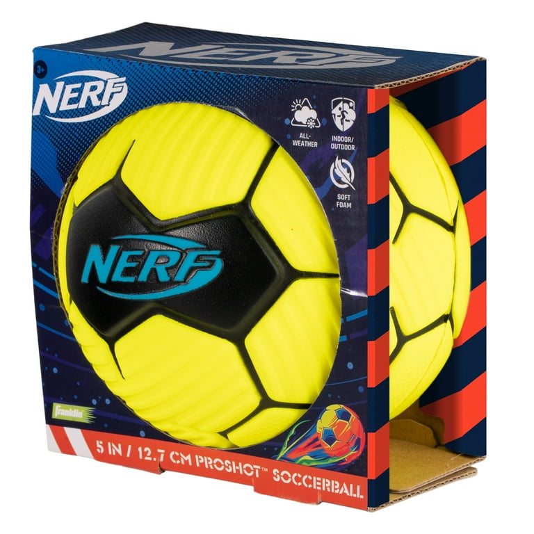 Franklin Sports 3 Pack Nerf 5 Inch Foam Soccer Ball Yellow