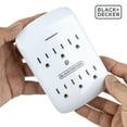 thumbnail image 5 of Black + Decker Surge Protector Wall Tap 6 Outlets (2 Pack), 5 of 7