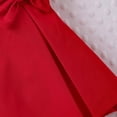 thumbnail image 6 of Girls' Solid Color Lace Sleeve Shirt and Bow Short Skirt Casual Two-Piece Set, 6 of 9