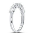 thumbnail image 3 of 14kt White Gold Womens Round Diamond Classic Anniversary Band Ring 1.00 Cttw, 3 of 4
