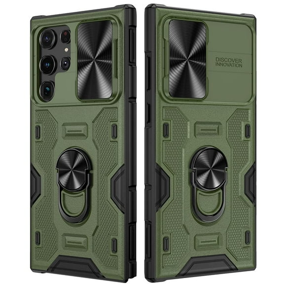 Funda VEGO con soporte y lente deslizante para el Galaxy S22 Ultra