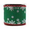 thumbnail image 1 of Visland Christmas Ribbons Colored Ribbon Holiday Ribbon Decorations Rustic Fabric Ribbons Crafters Holiday Ornaments 1Roll/5Yard, 1 of 3