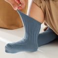 thumbnail image 4 of Children Socks Autumn And Winter Fashionable Solid Color Simple Vertical Pattern Comfortable Warm, 4 of 5