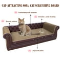 thumbnail image 4 of COOZMENT Cat Scratching Couch,Sofa Shaped Thick Cat Scratching Cardboard,Cat Lounge Bed for Indoor Cat Rest&Play,Cat Sofa Scratcher Pad (39.4" L X 14" W X 11" H), 4 of 5