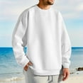 thumbnail image 2 of GuangCheng Mens Thick Sweatshirts Waffle Kint Long Sleeve Crew Neck Loose Fall Winter Comfy Pullover Sweaters, 2 of 6