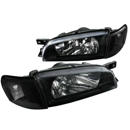 - Spec-D Tuning 1995-2001 Subaru Impreza Wrx Black Headlights + Clear Corner Turn Signal Lamps (Left + Right) 95 96 97 98 99 00 01