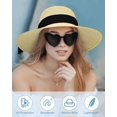 thumbnail image 5 of Sun Hats for Women - Oversize Large Straw Beach Hat for Summer Floppy Wide Brim Packable Foldable Roll Up UPF 50+, 5 of 5
