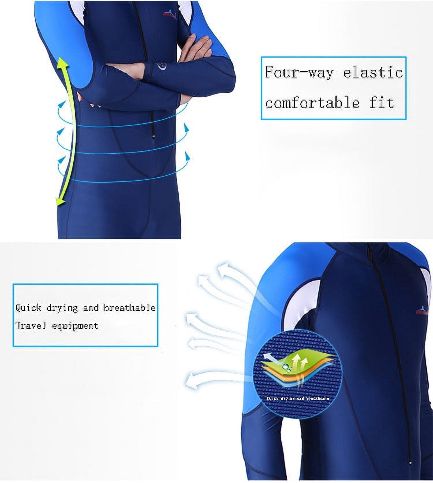 Mens 3mm Shorty Wetsuit Womens, Full Body Diving Suit Front Zip Wetsuit for Diving Snorkeling Surfing Swimming