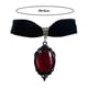 thumbnail image 5 of Women Choker Vintage Gothic Water Drop Geometric Adjustable Dress Up Velvet Ladies Faux Gemstone Pen--Black-Model code 27969 Black, 5 of 5